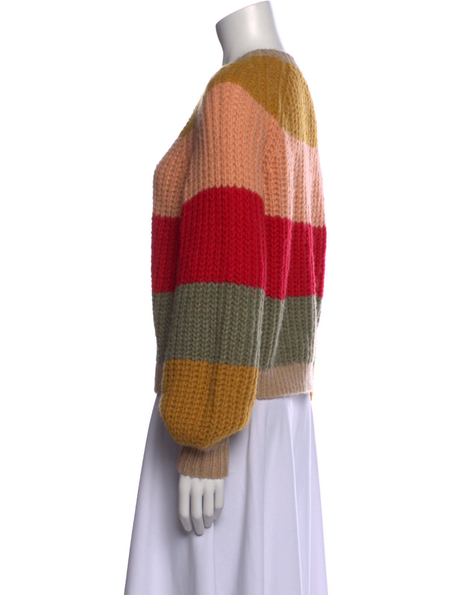 The Great Striped Scoop Neck Sweater