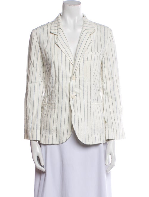 The Great Linen Striped Blazer