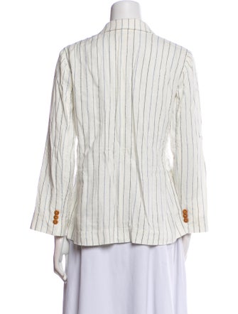 The Great Linen Striped Blazer