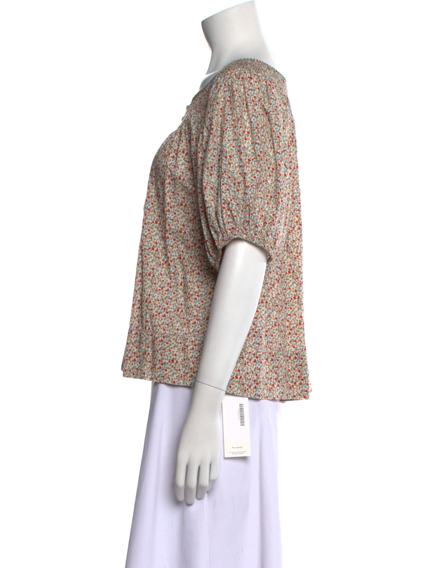 The Great Floral Print Scoop Neck Blouse