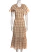 The Great Plaid Print Midi Length Dress