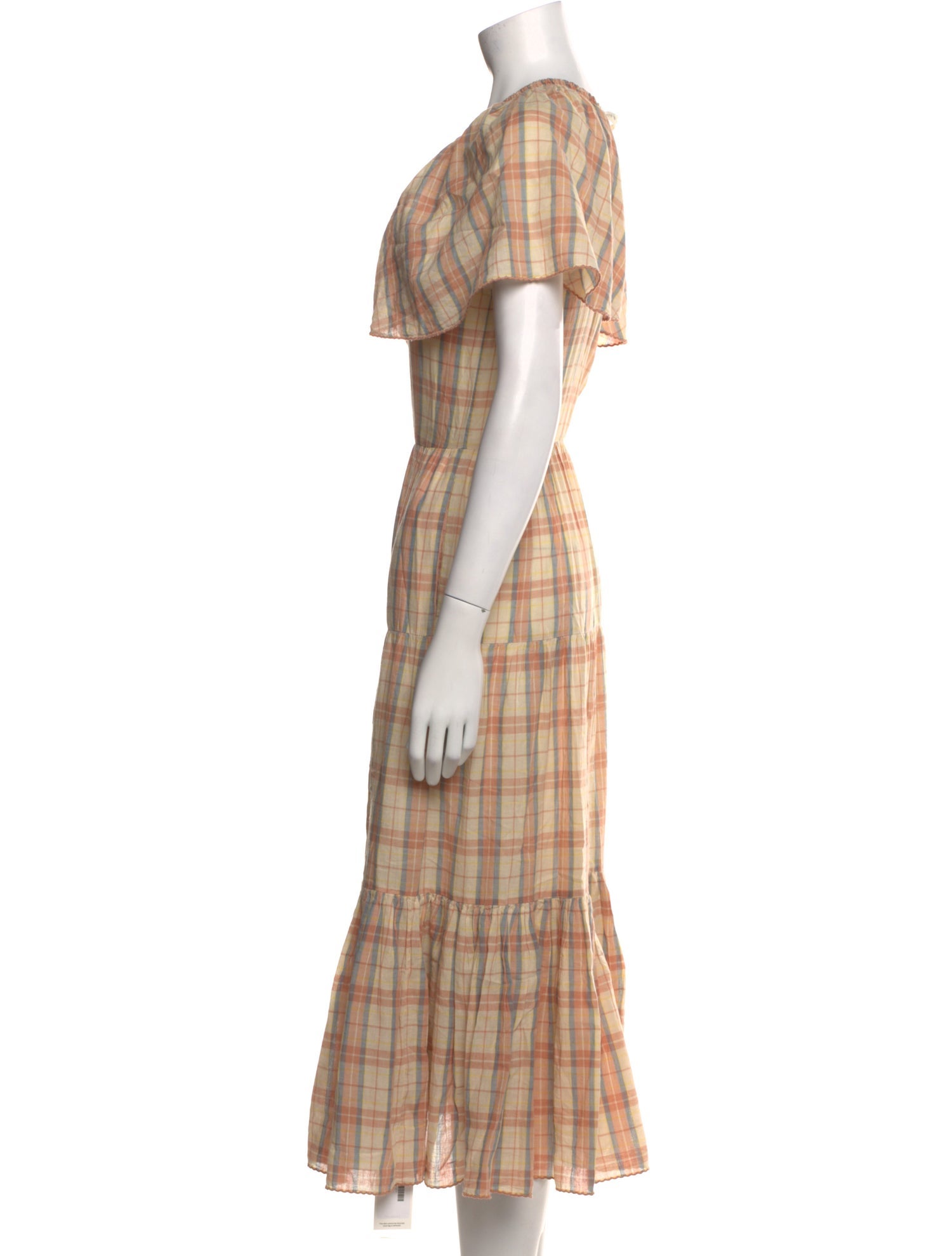 The Great Plaid Print Midi Length Dress