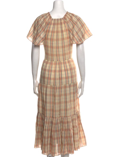 The Great Plaid Print Midi Length Dress