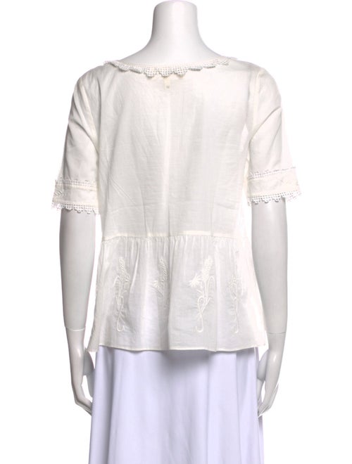 The Great Scoop Neck Short Sleeve Top