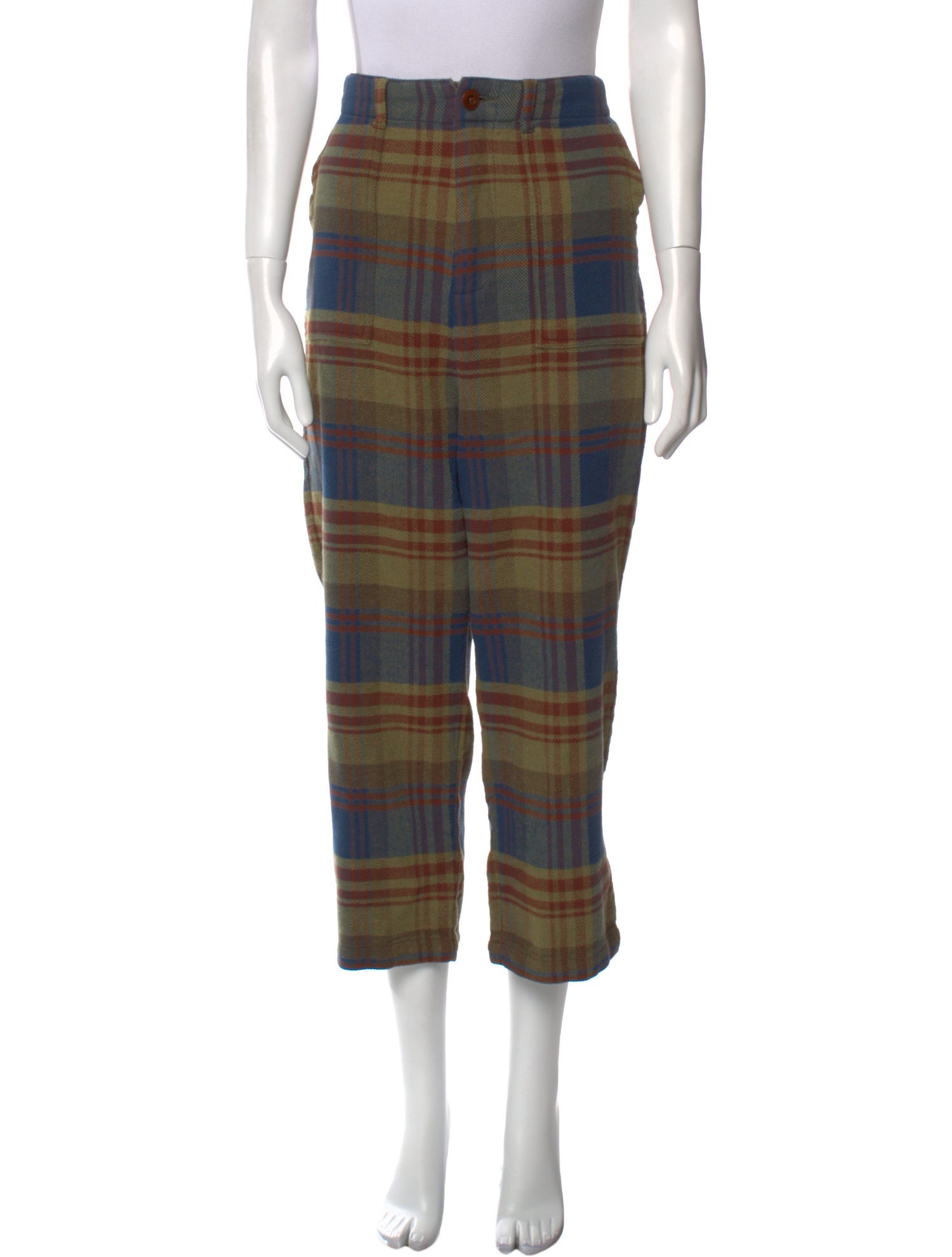 The Great Plaid Print Wide Leg Pants