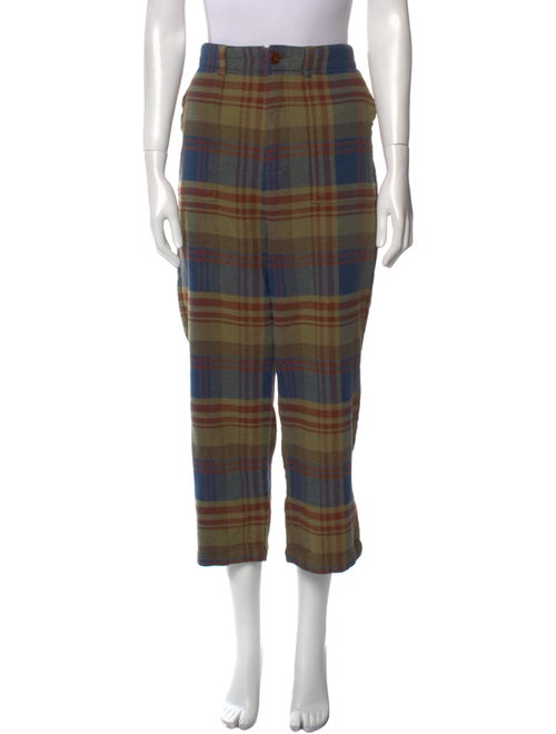The Great Plaid Print Wide Leg Pants