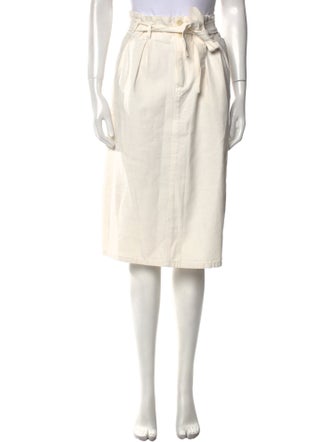 The Great Pleated Accents Knee-Length Skirt