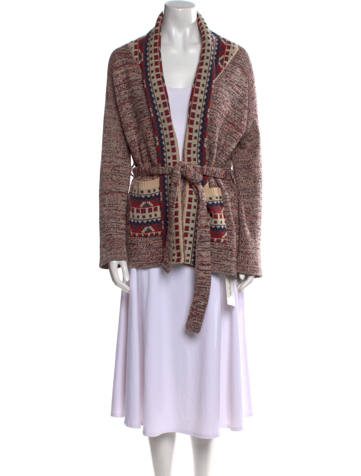 The Great Printed V-Neck Sweater