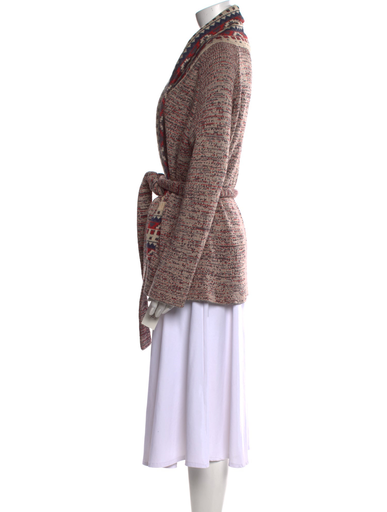 The Great Printed V-Neck Sweater