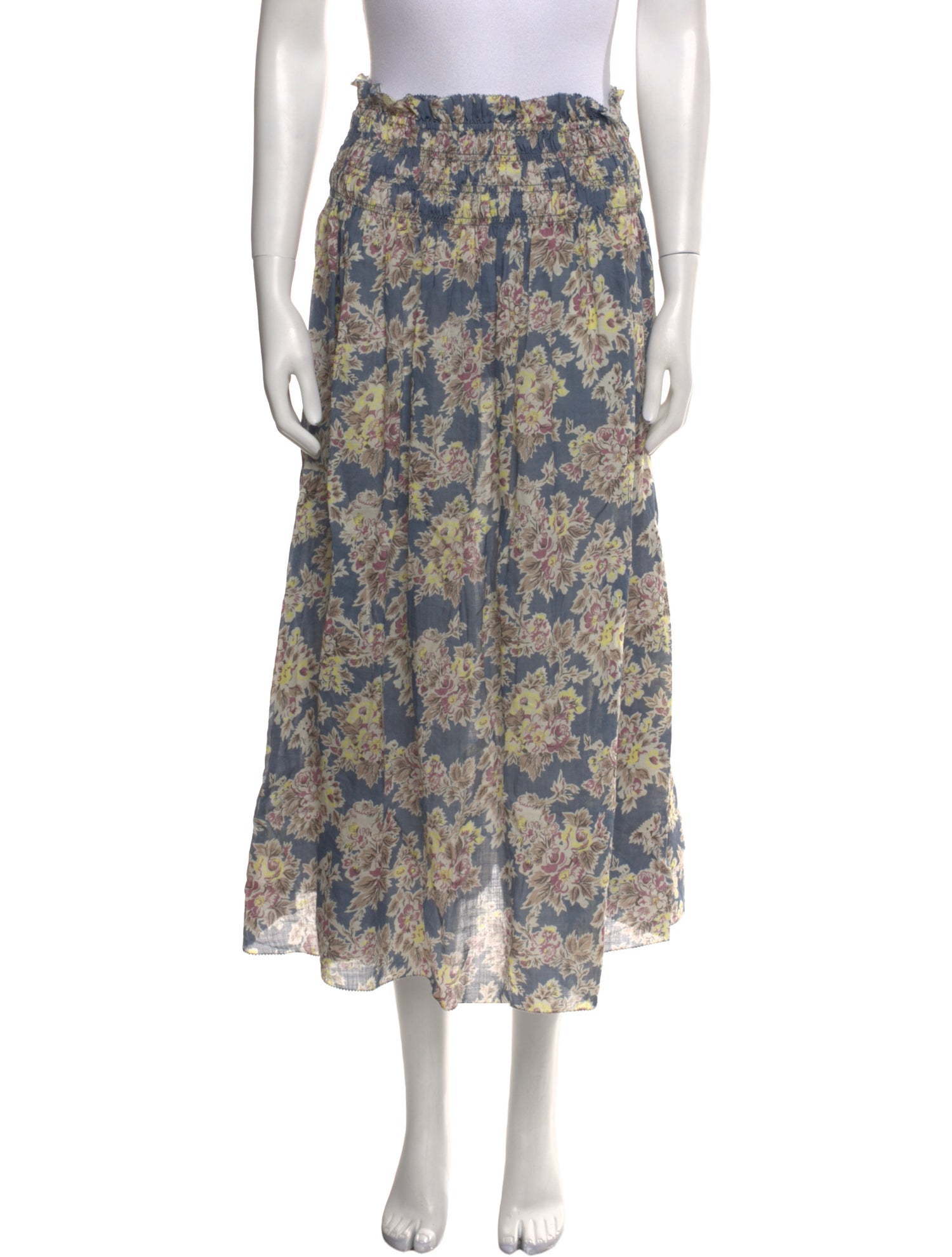 The Great Floral Print Midi Length Skirt w/ Tags