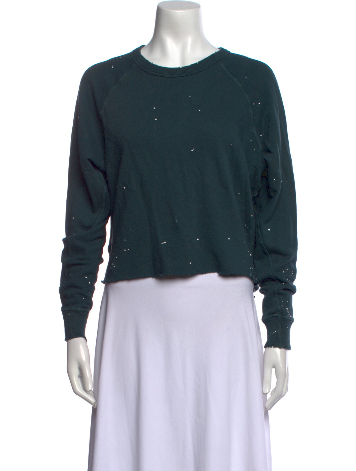 The Great Crew Neck Long Sleeve Crop Top