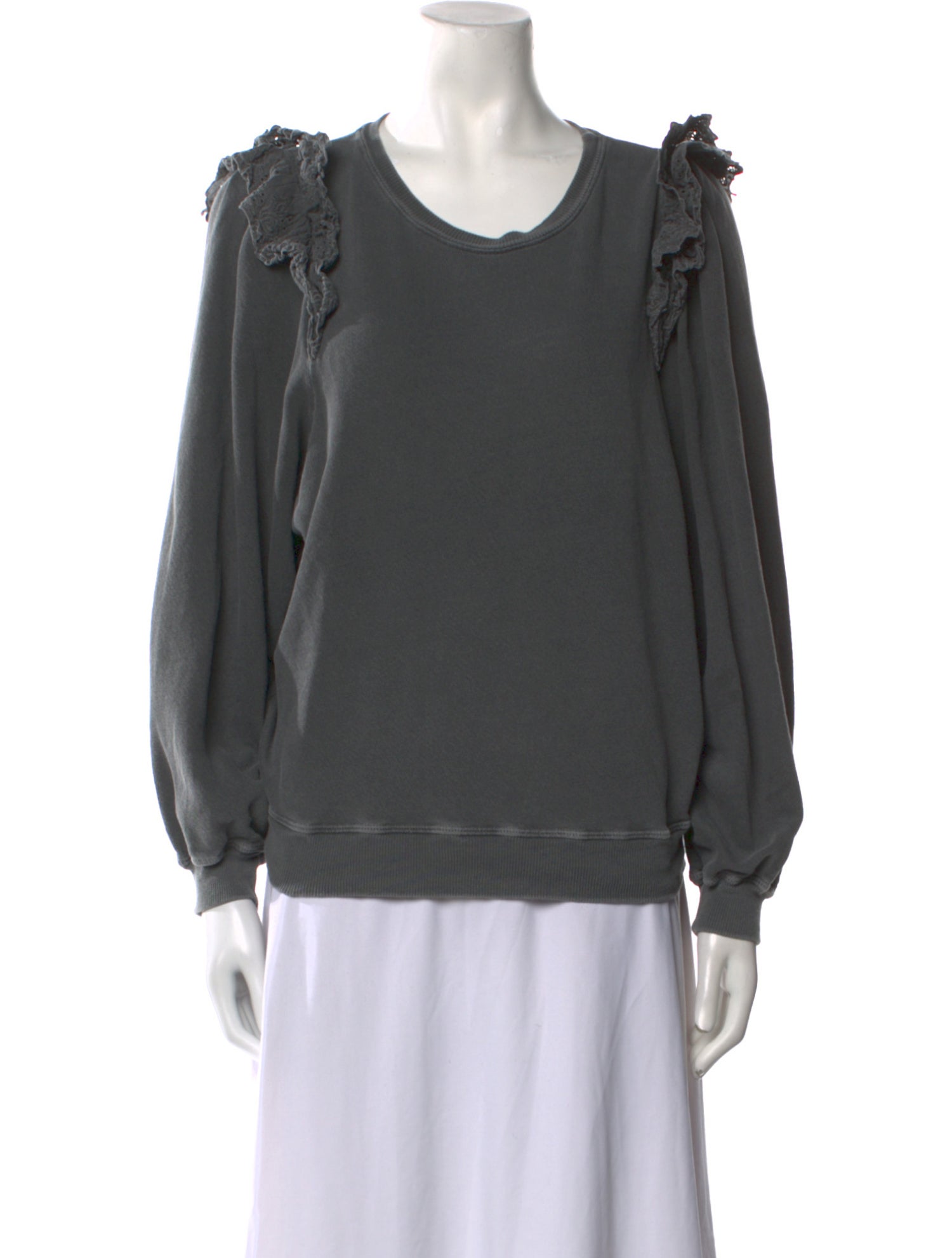 The Great Scoop Neck Long Sleeve Sweatshirt