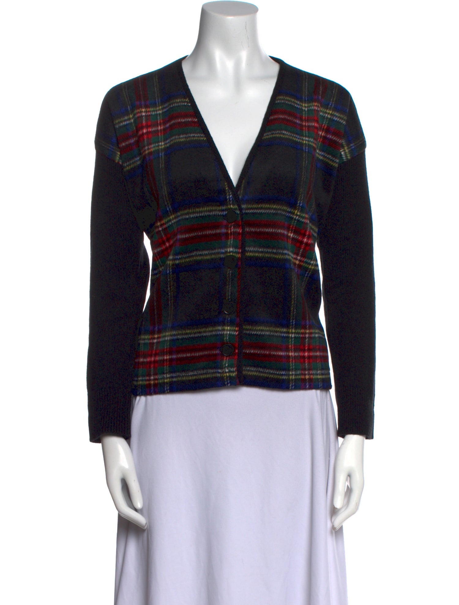 The Great Plaid Print V-Neck Sweater w/ Tags