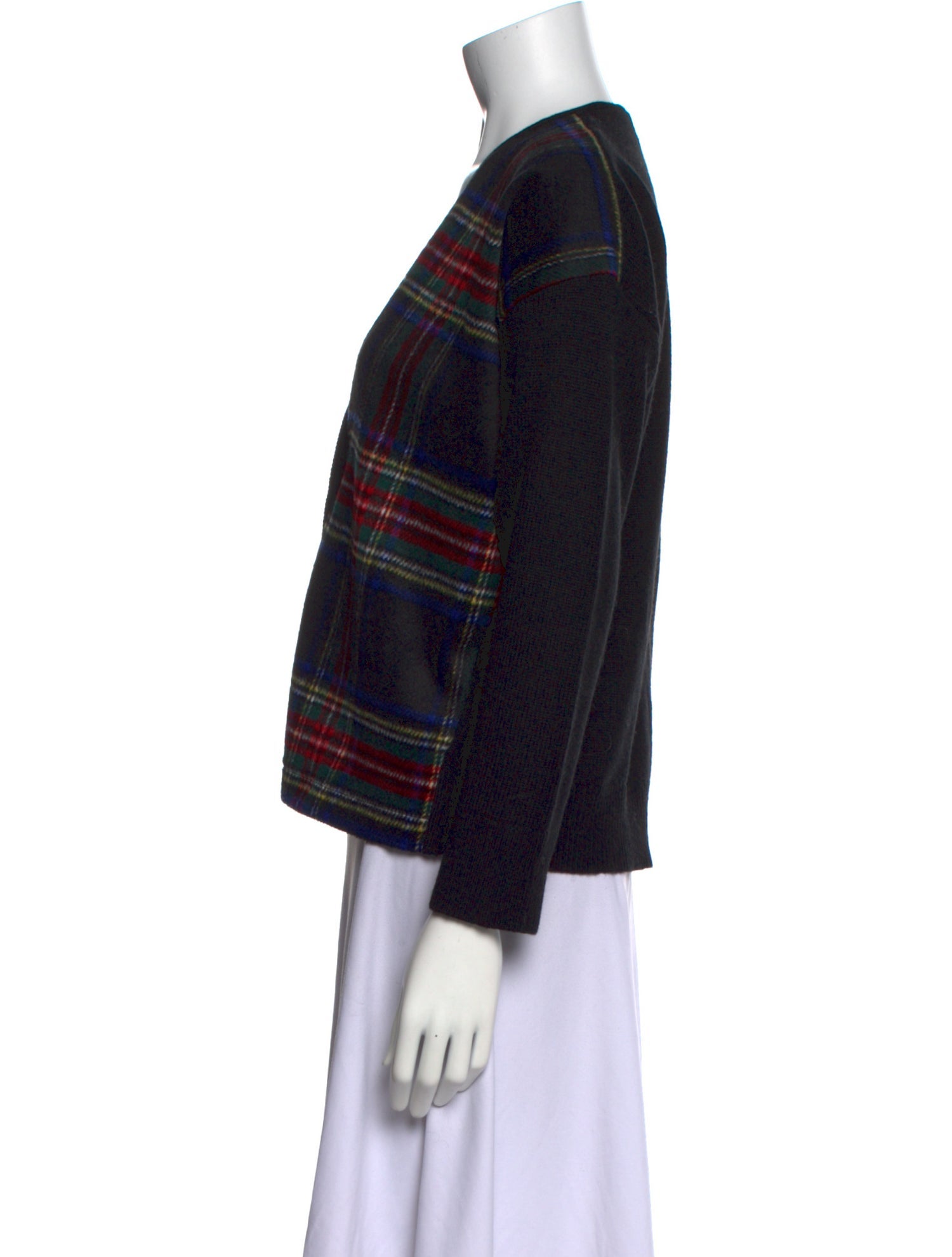The Great Plaid Print V-Neck Sweater w/ Tags