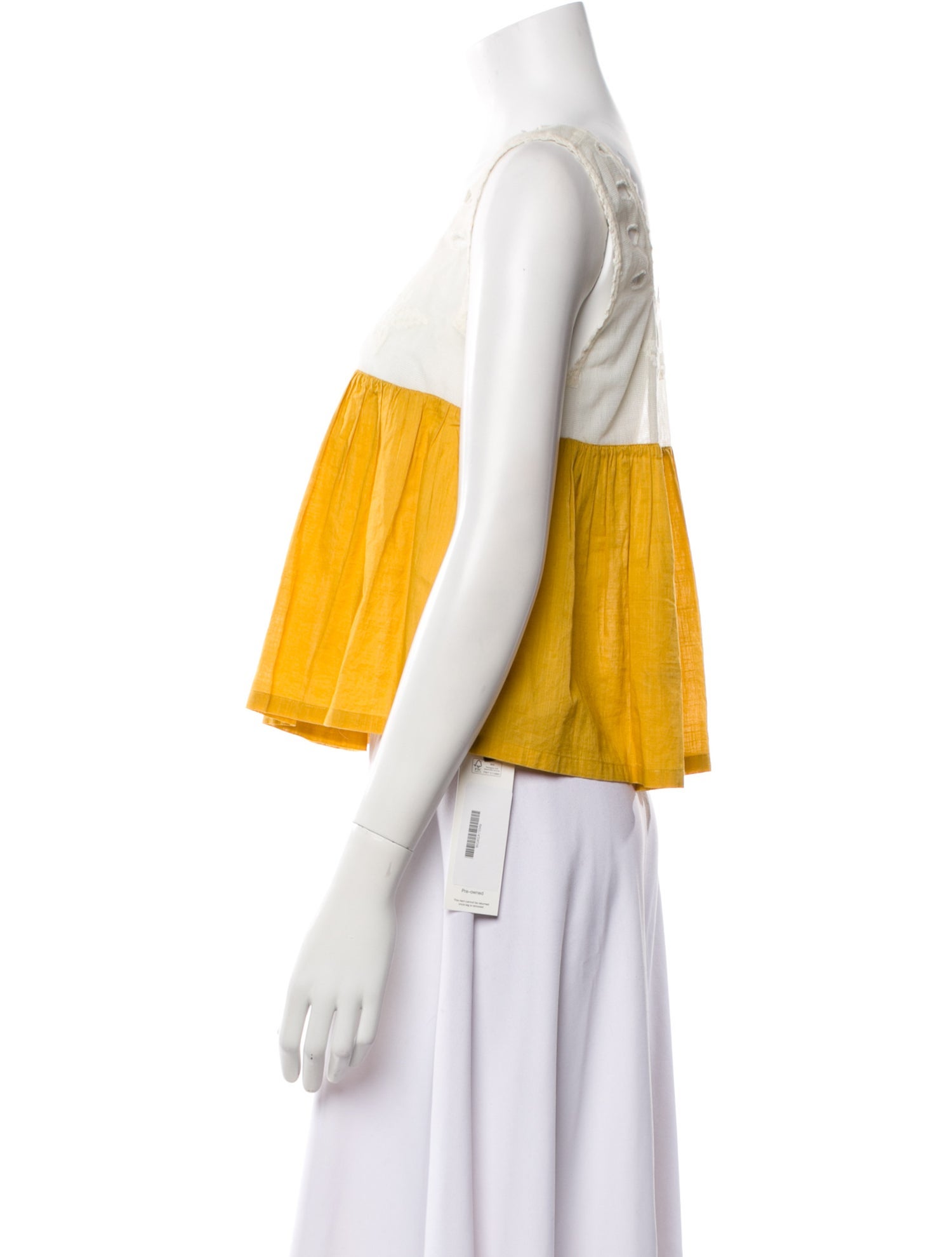 The Great Square Neckline Sleeveless Crop Top