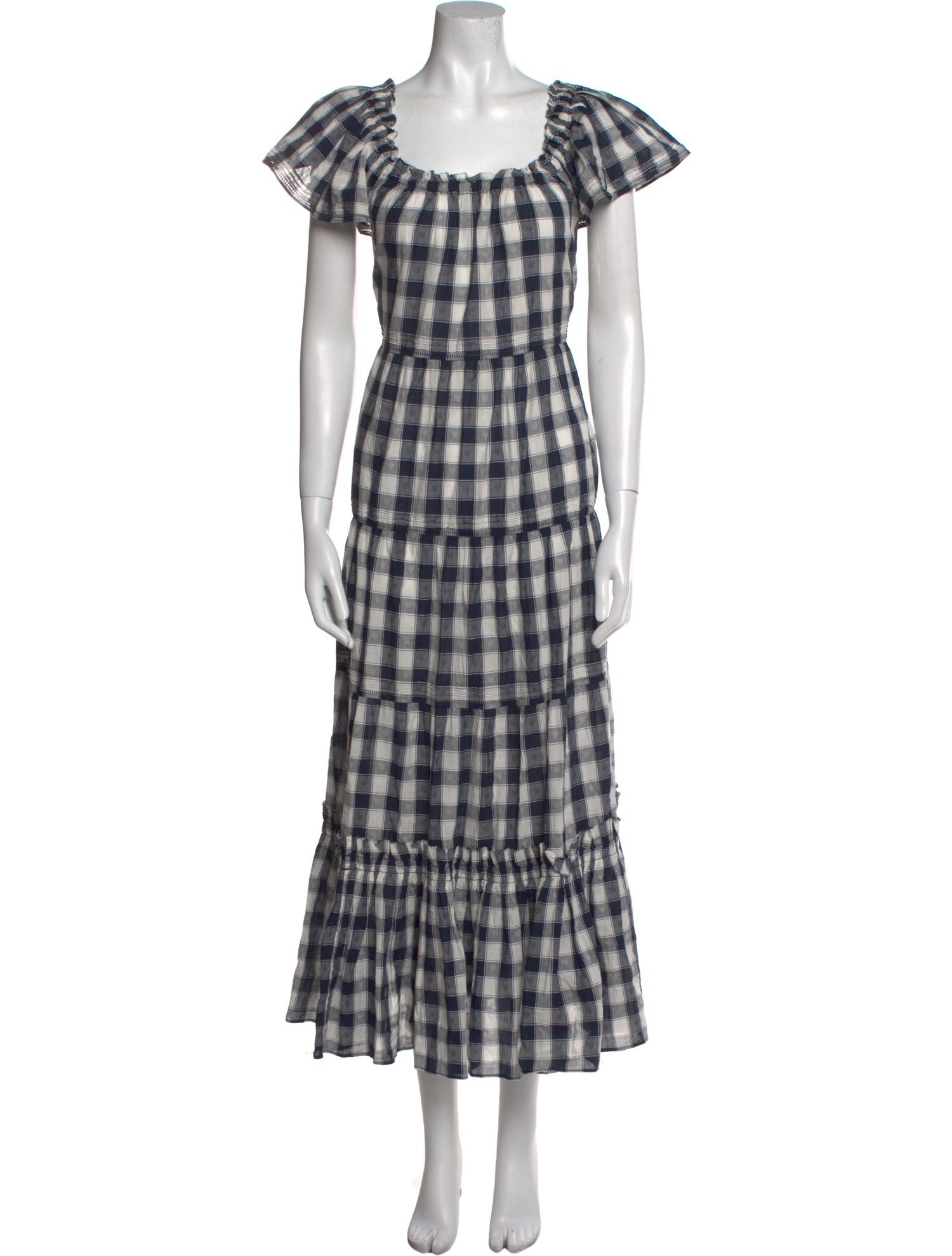 The Great Plaid Print Long Dress