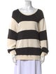 The Great Striped Scoop Neck Sweatshirt