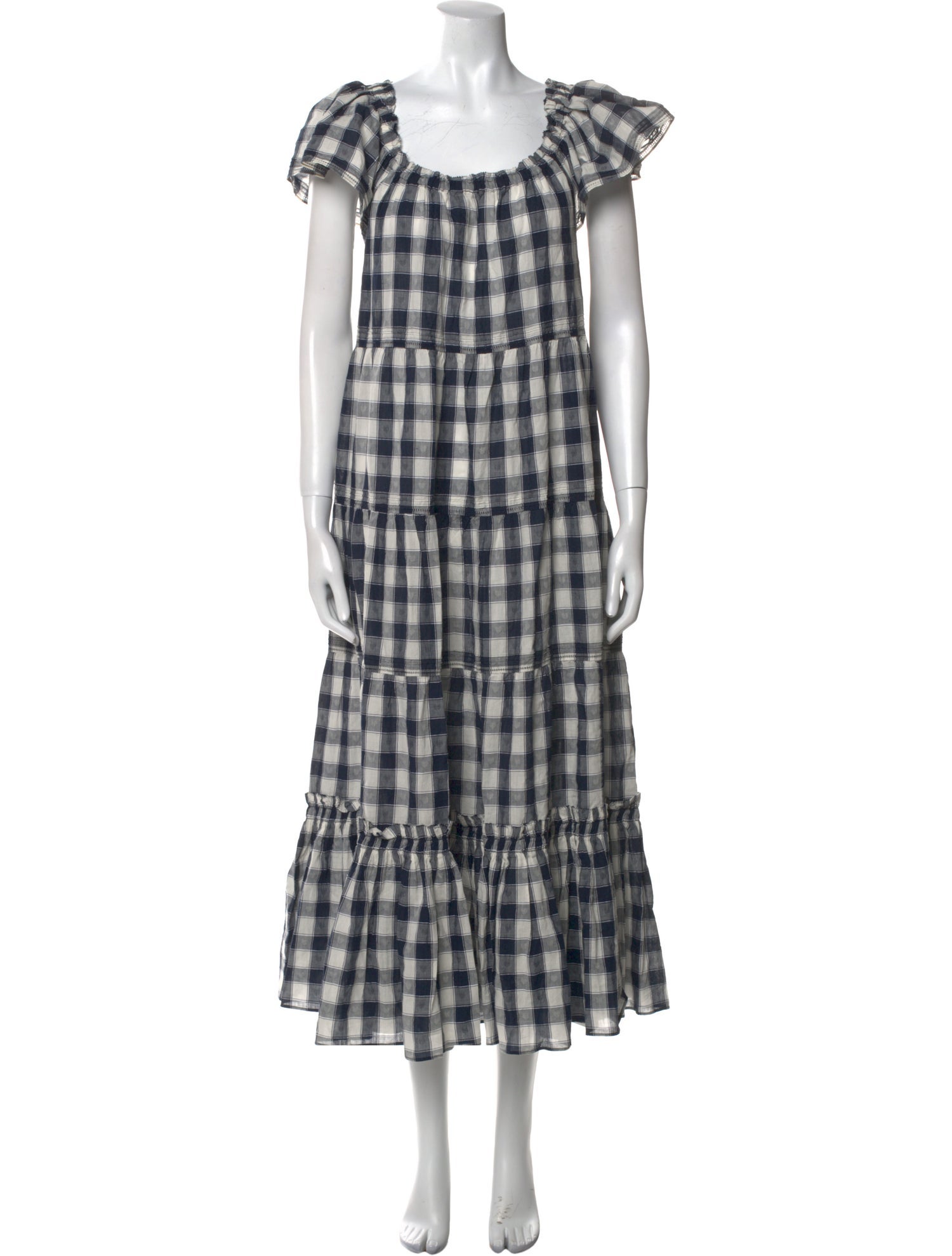The Great Plaid Print Long Dress