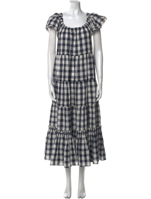 The Great Plaid Print Long Dress