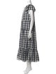 The Great Plaid Print Long Dress