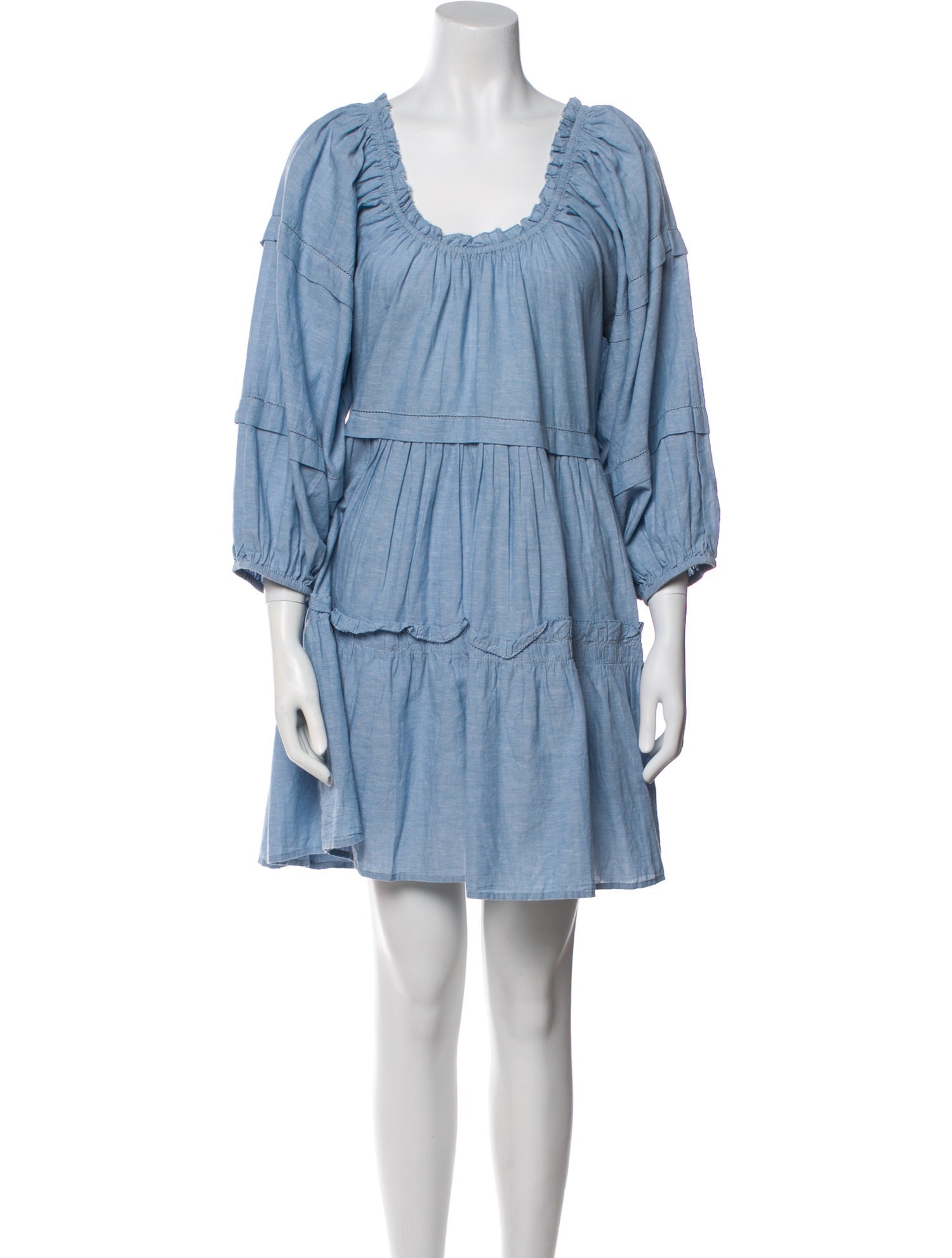 The Great Scoop Neck Mini Dress