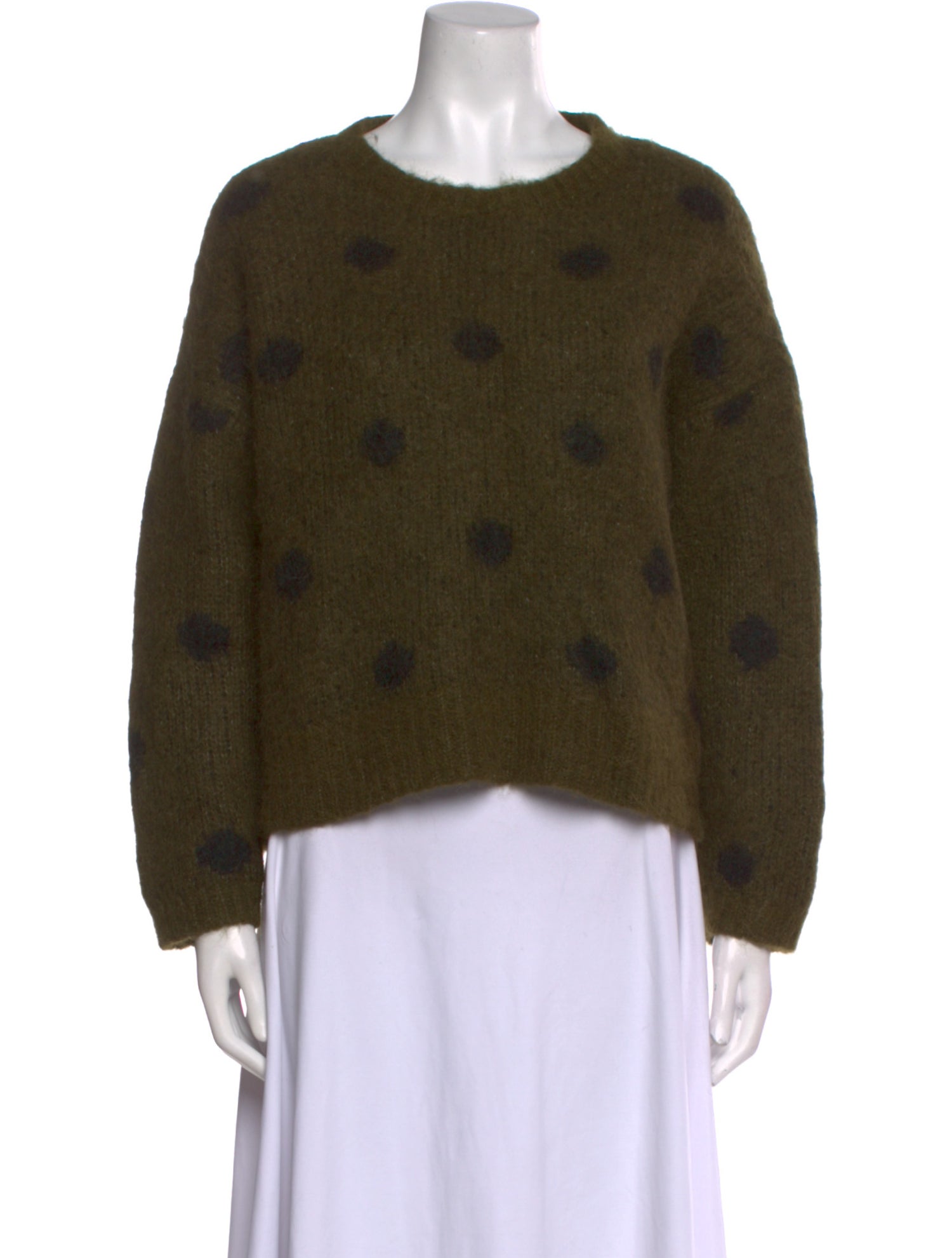The Great Alpaca Polka Dot Print Sweater