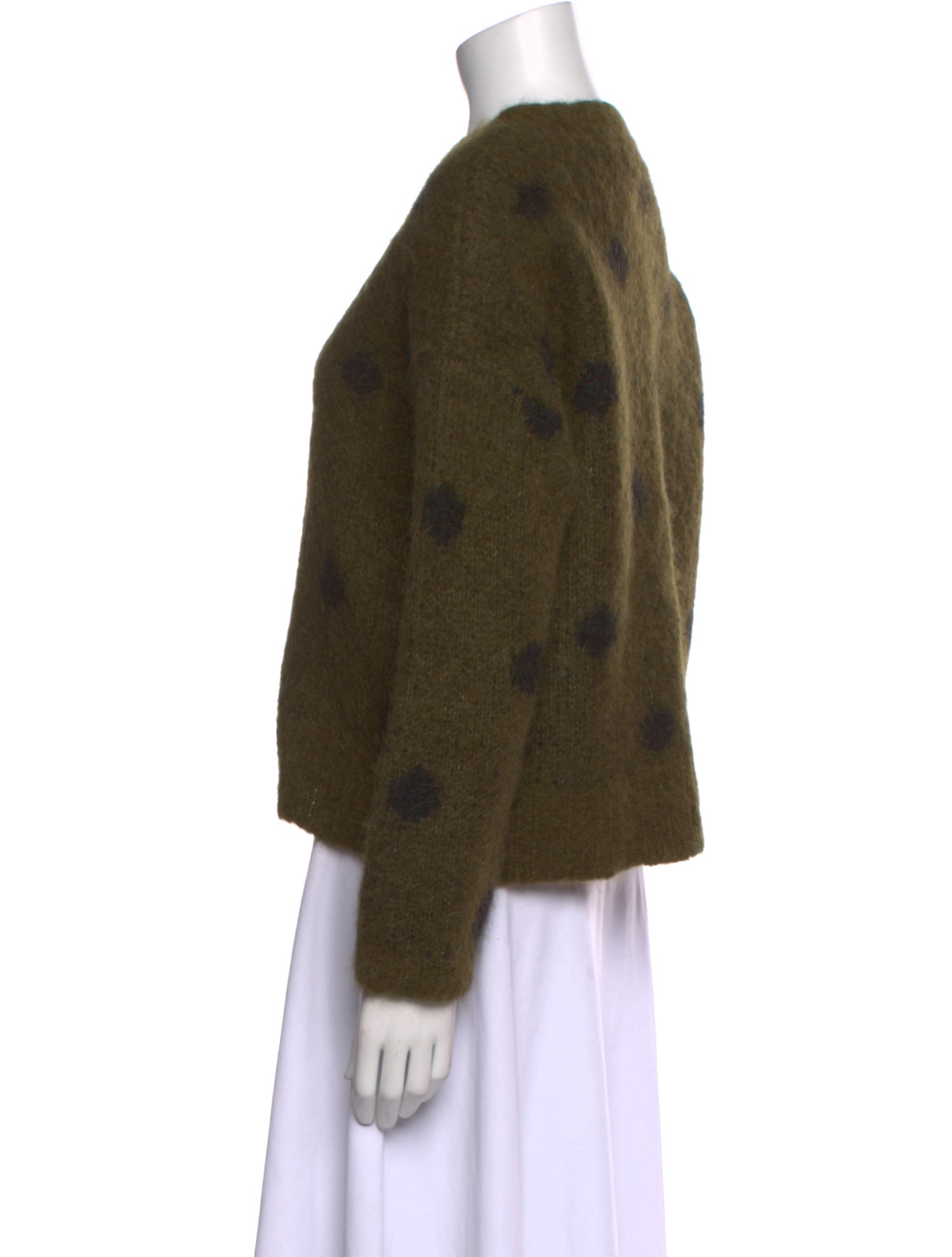 The Great Alpaca Polka Dot Print Sweater