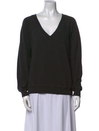 The Great V-Neck Long Sleeve Sweatshirt