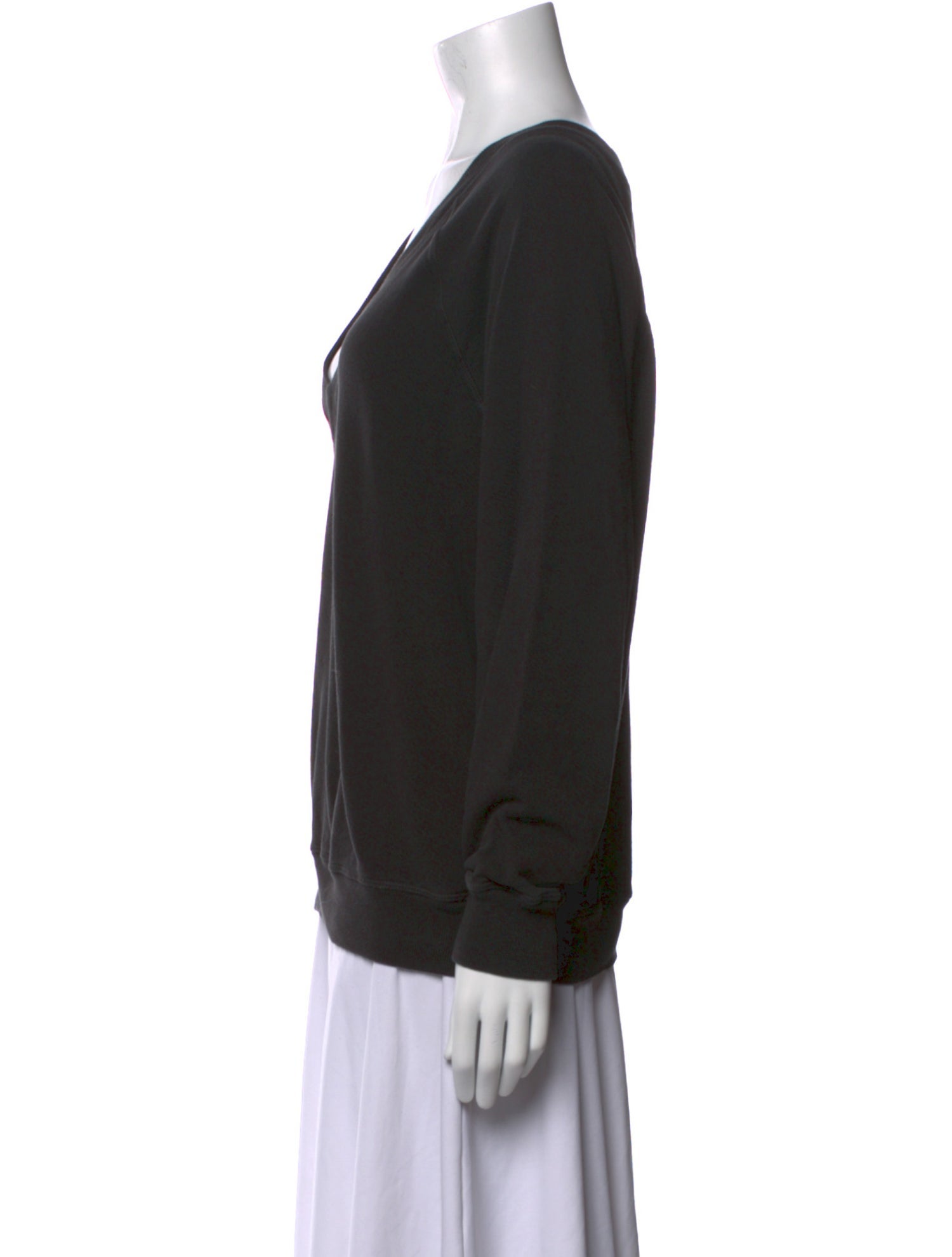 The Great V-Neck Long Sleeve Sweatshirt