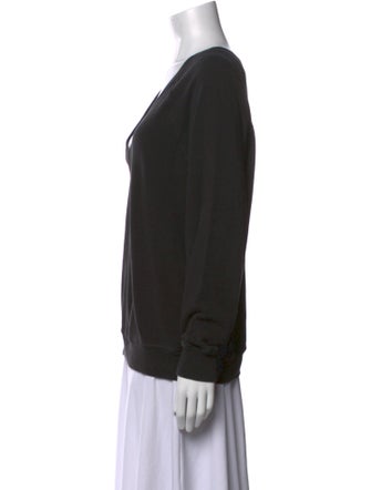 The Great V-Neck Long Sleeve Sweatshirt