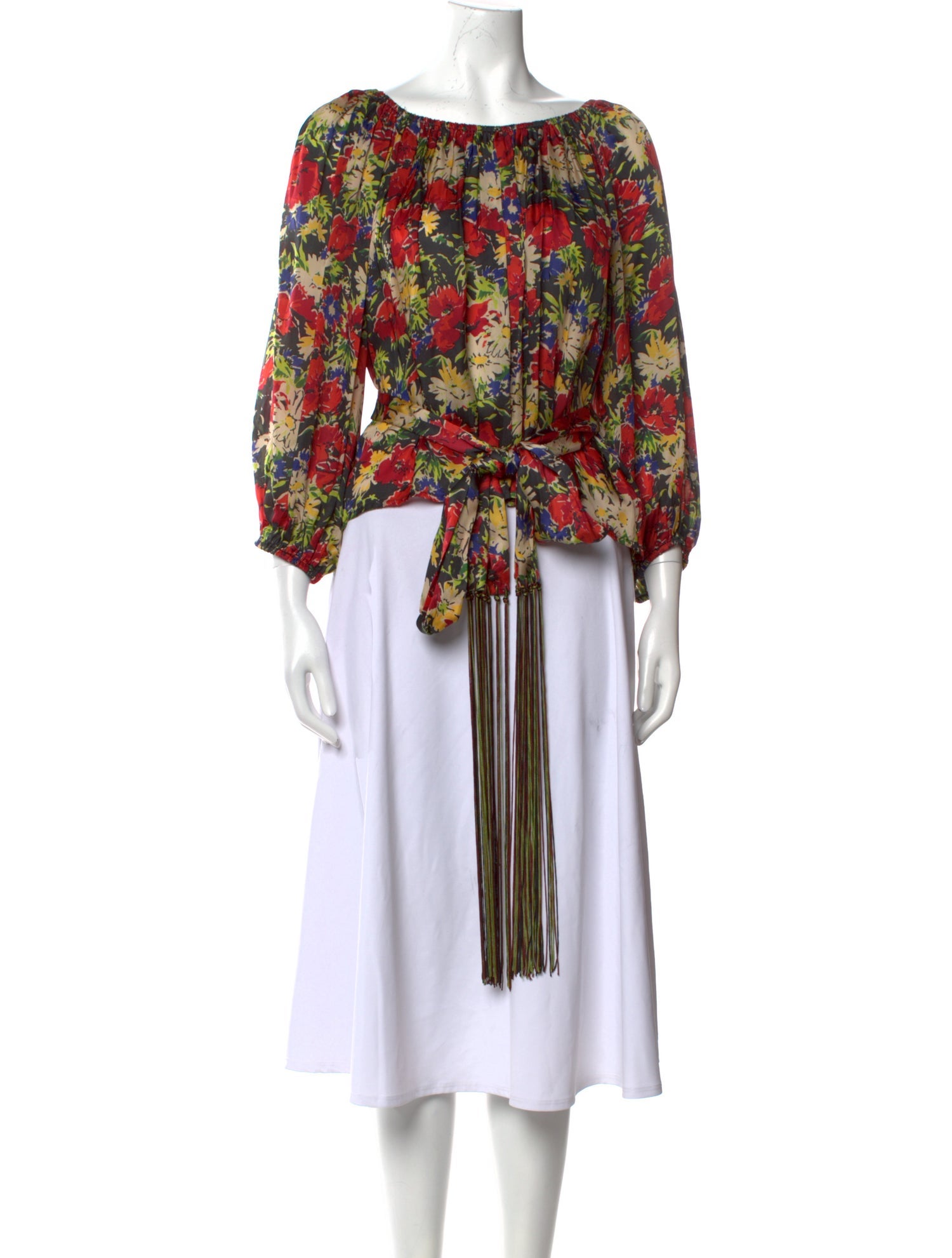 The Great Floral Print Scoop Neck Blouse