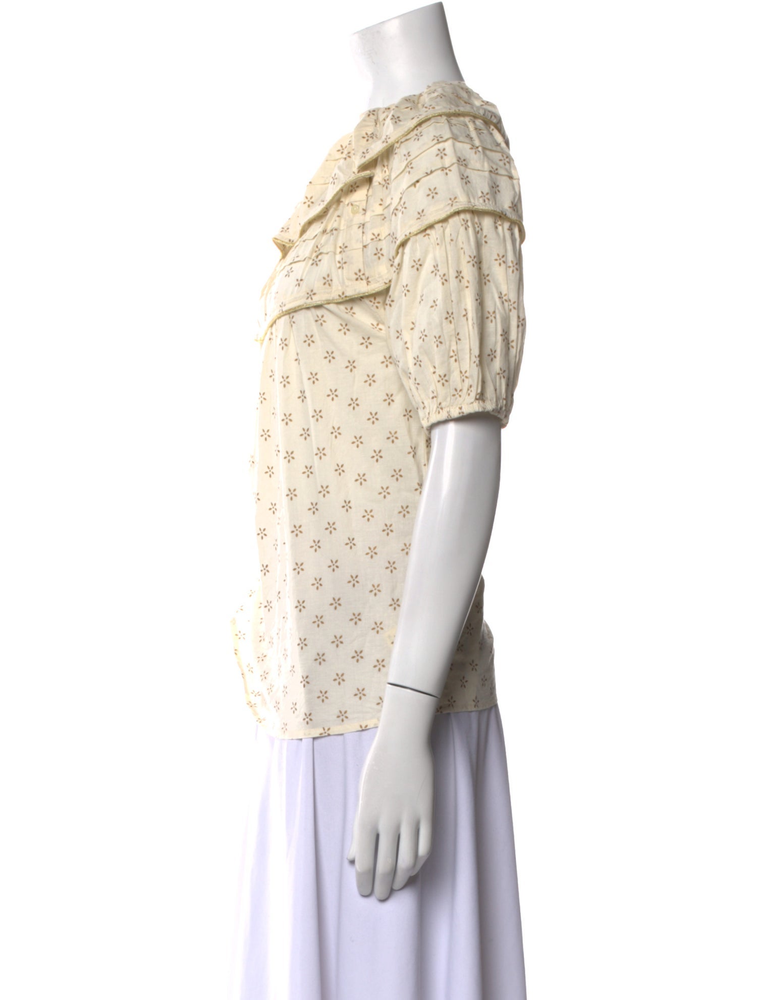 The Great Printed Crew Neck Blouse