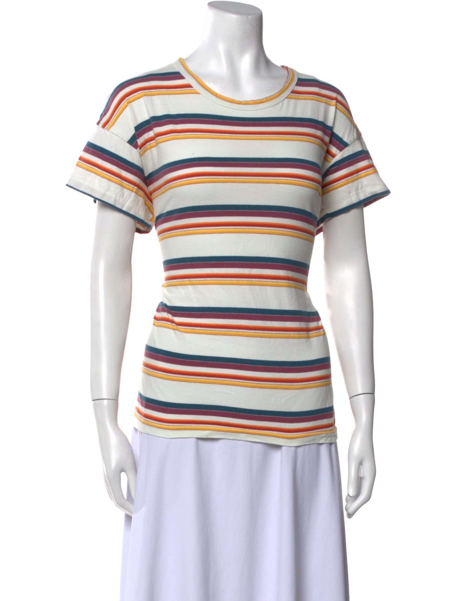 The Great Striped Scoop Neck T-Shirt