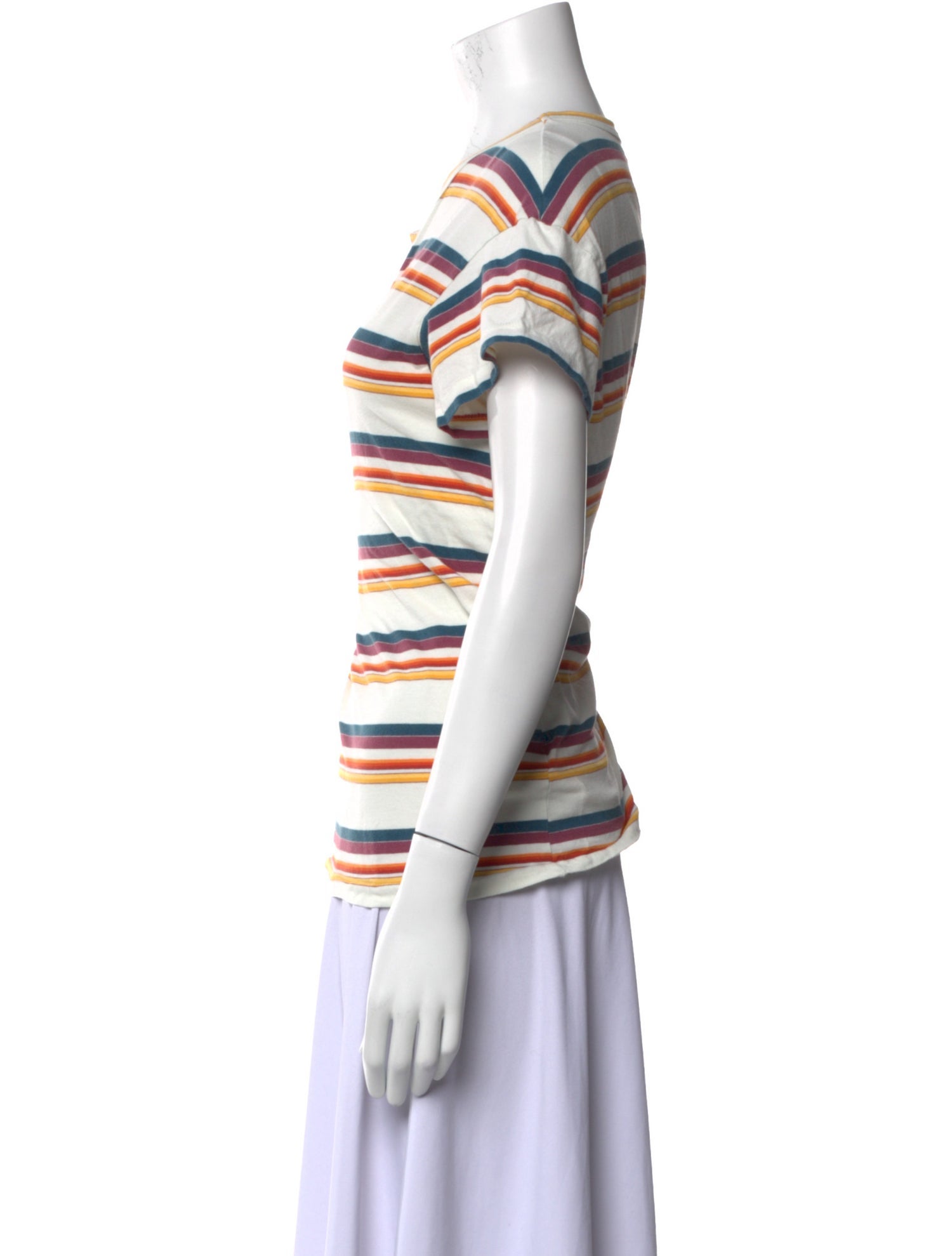 The Great Striped Scoop Neck T-Shirt