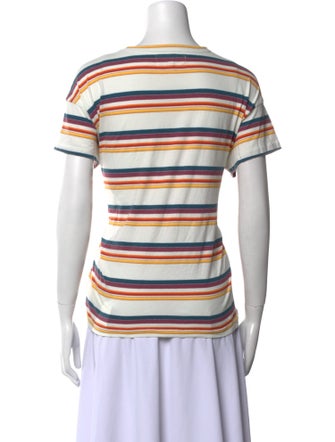 The Great Striped Scoop Neck T-Shirt