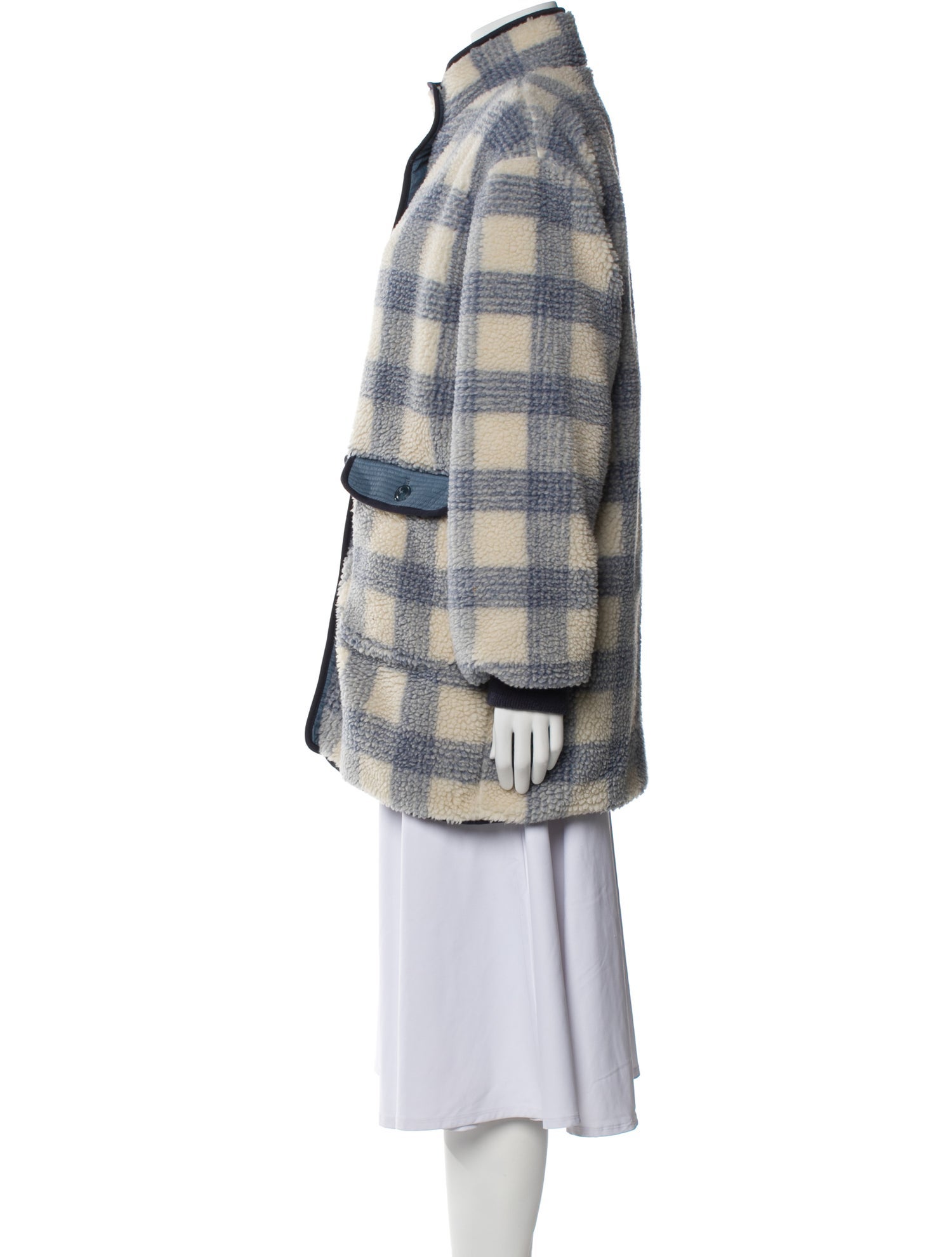 The Great Plaid Print Fur Coat