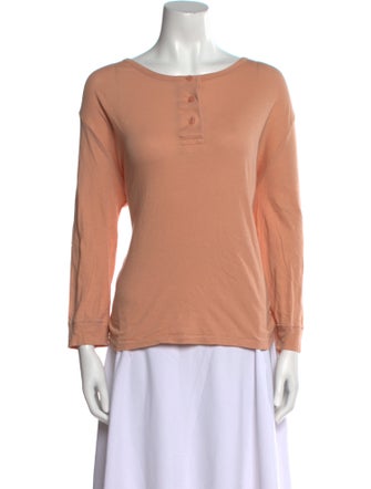 The Great Scoop Neck Long Sleeve Top