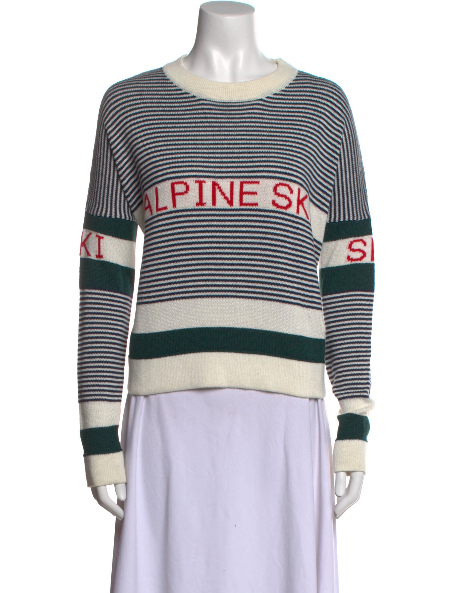 The Great Striped Crew Neck Sweater