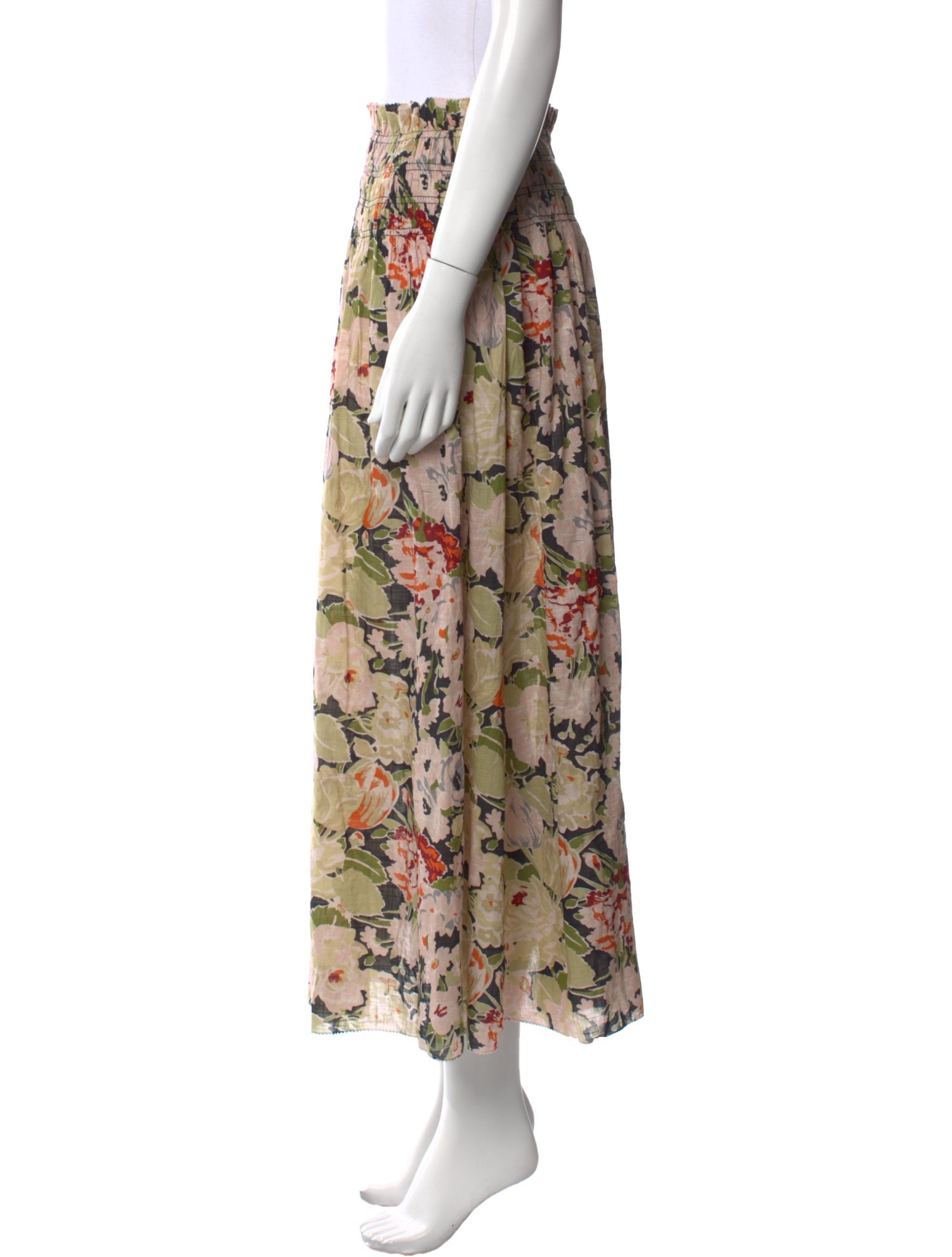 The Great Floral Print Midi Length Skirt