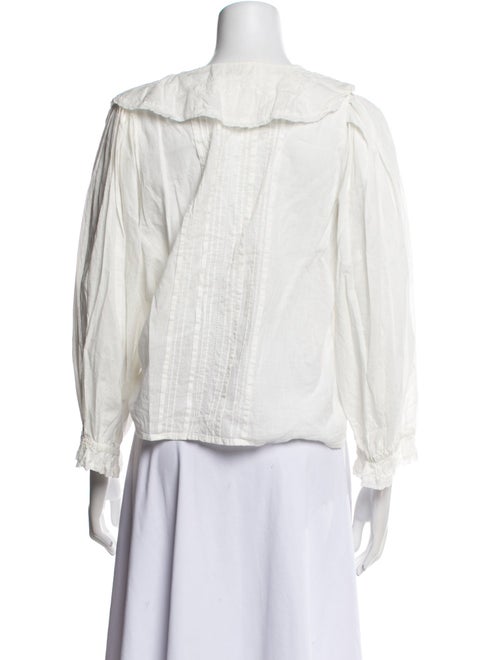 The Great V-Neck Three-Quarter Sleeve Crop Top