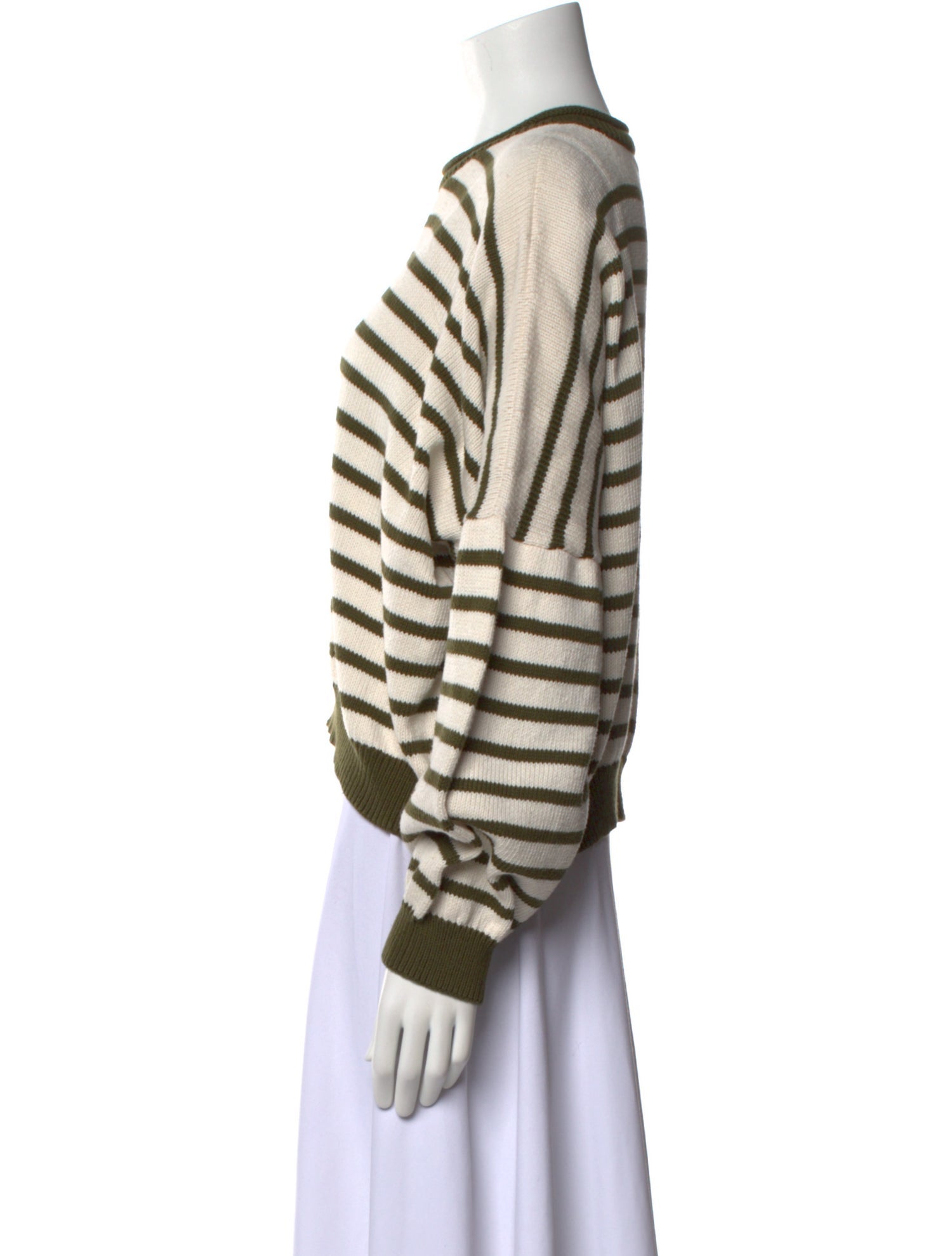 The Great Striped Crew Neck Sweater