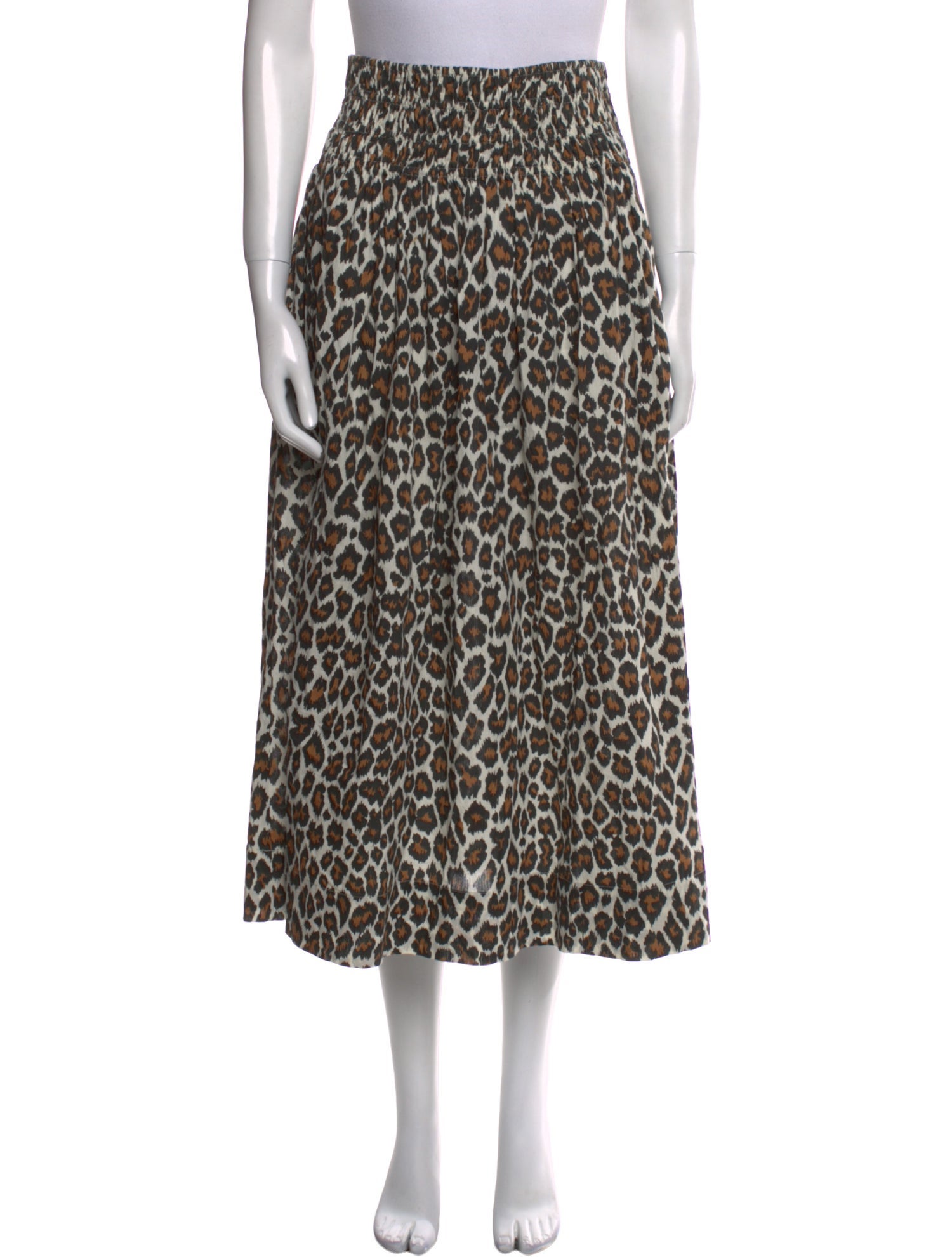 The Great Animal Print Midi Length Skirt