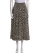 The Great Animal Print Midi Length Skirt