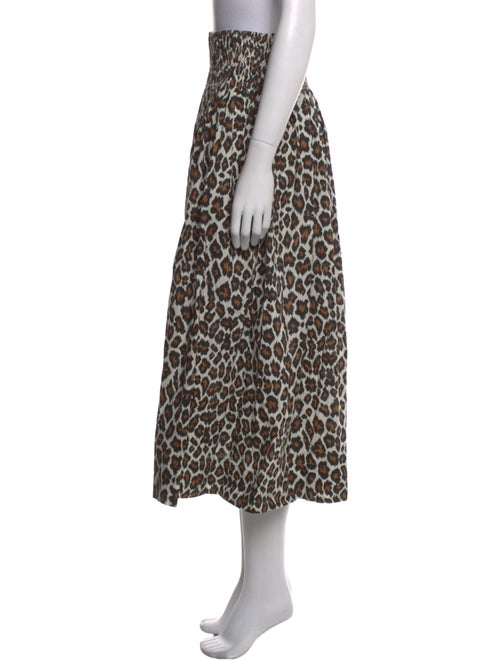 The Great Animal Print Midi Length Skirt