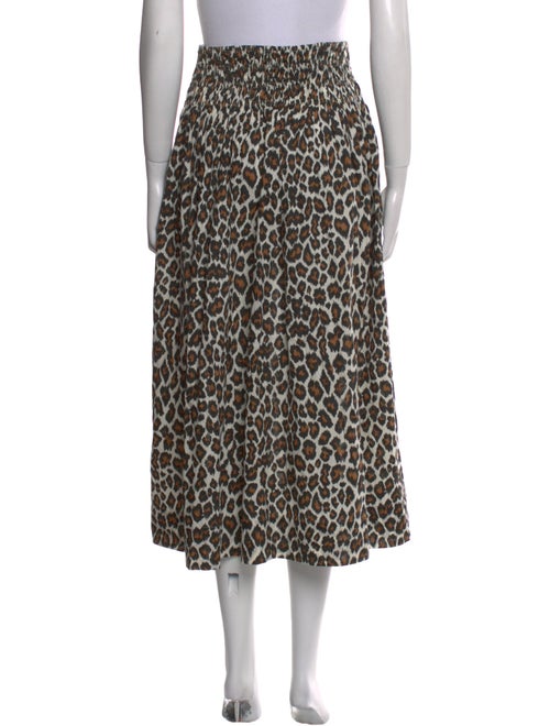 The Great Animal Print Midi Length Skirt