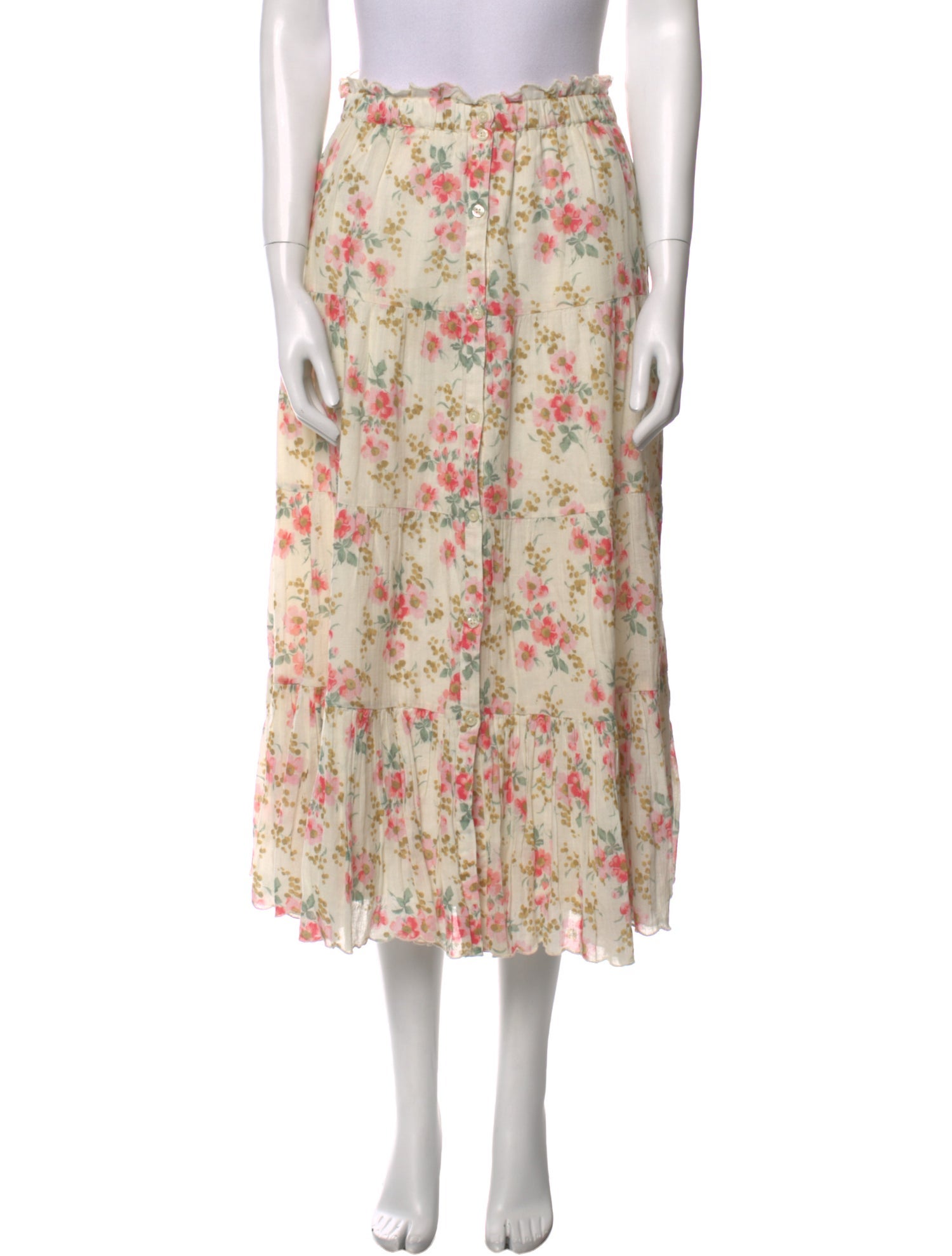 The Great Floral Print Midi Length Skirt