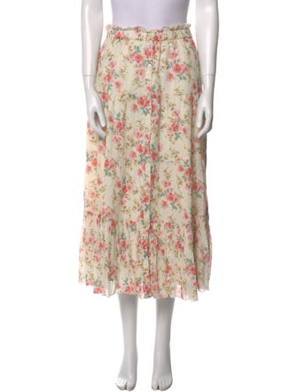 The Great Floral Print Midi Length Skirt