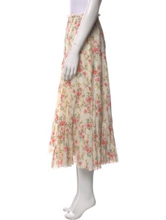 The Great Floral Print Midi Length Skirt