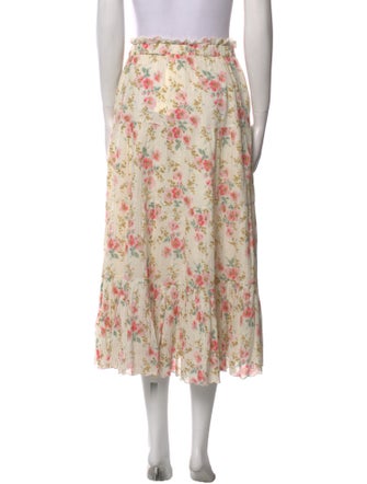 The Great Floral Print Midi Length Skirt