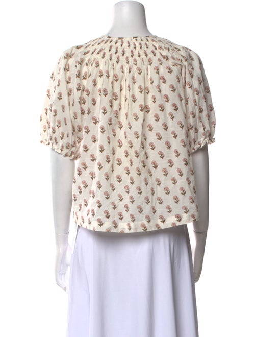 The Great Printed Crew Neck Crop Top